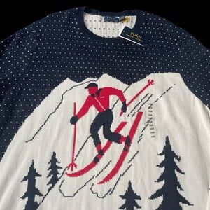 Polo Ralph Lauren Ski Downhill Christmas Stadium Sweater Men Size 3XB $248